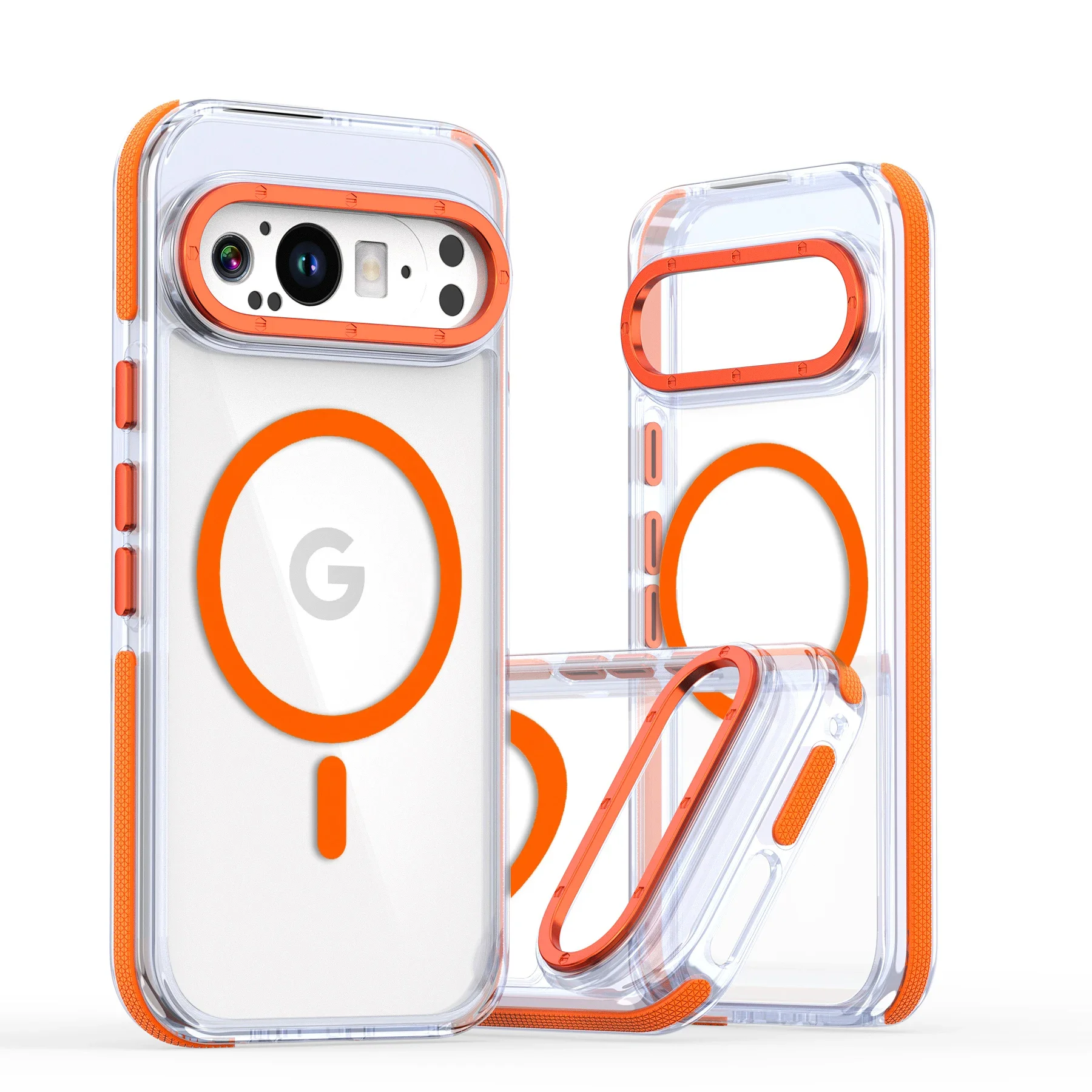 Luxury High Transparency Shockproof Phone Case with Magnetic Wireless Charging Compatibility