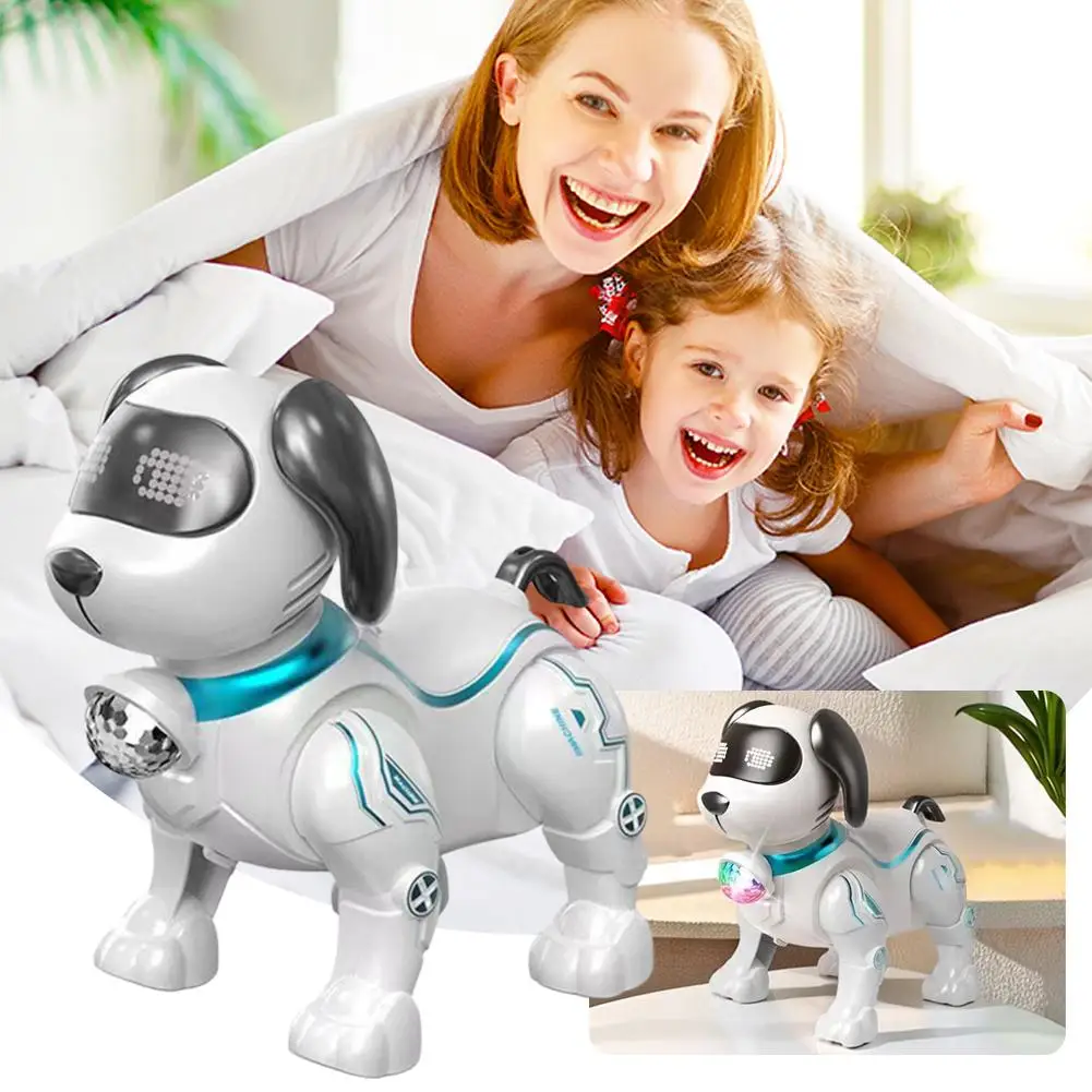 Intelligent Music Robot Dog Simulated Walking Light Sound Music Children's Educational Crawling, Singing Kids Gift image 3