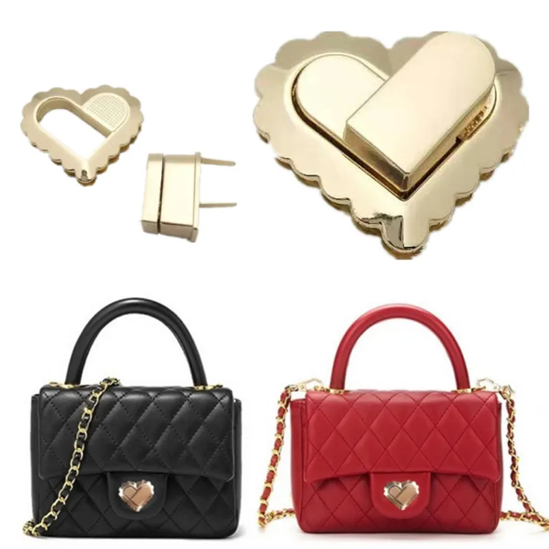 

5 Kinds Metal Bag Turn Twist Lock Buckle Luggage Hardware Decoration Buckle Handbag Replacement for DIY Hardware Accessories