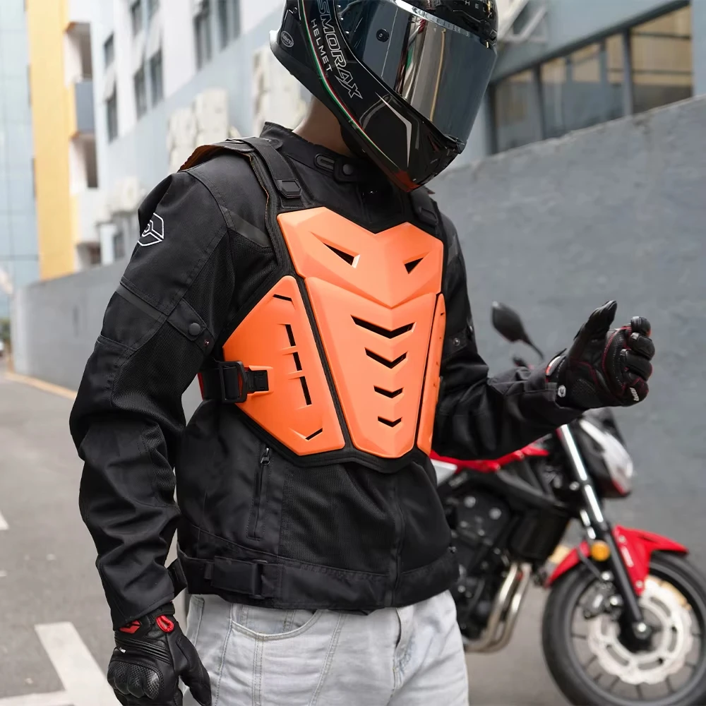 Men Motocross Armor Vest Motorbike Body Protection Bike Chest Back Protector Moto Equipment Women Motorcycle Armor All Season