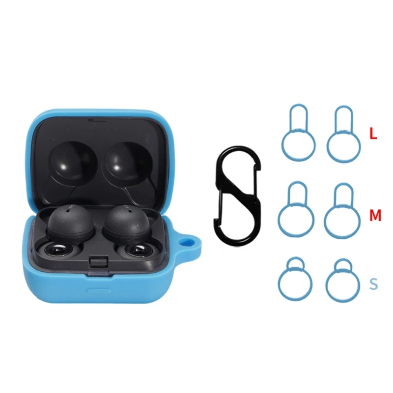 

Anti-Lost Carabiner Headset Silicone for Case Protective Organizer for Sony LinkBuds WF L900 Headset for Case Drop Shipping