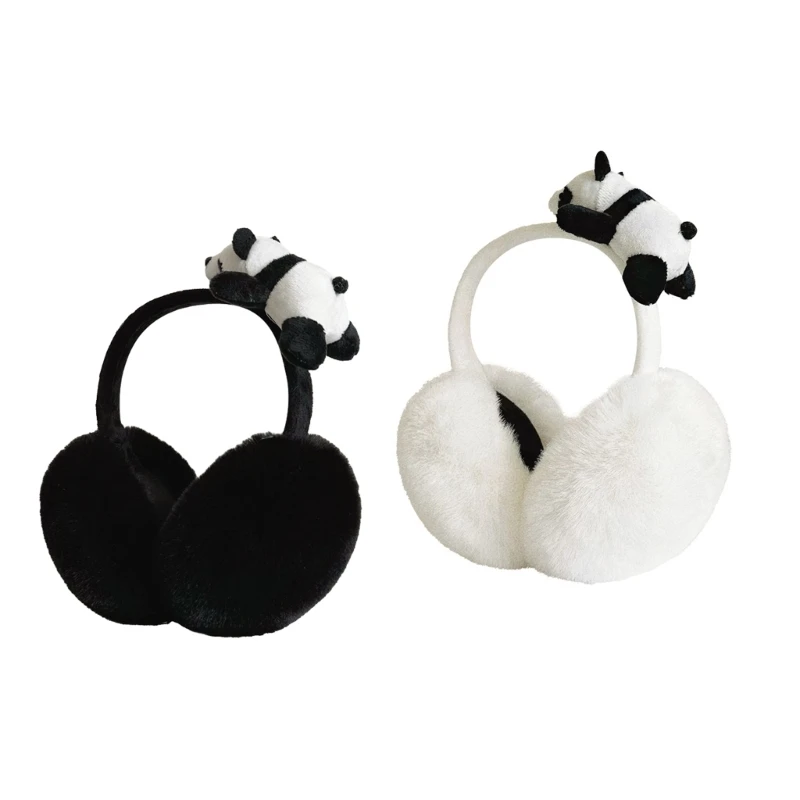 

Lovely Panda Theme Plush EarMuffs for Women and Kids Ear Warmer Headband for Winter Christmas New Year Gifts