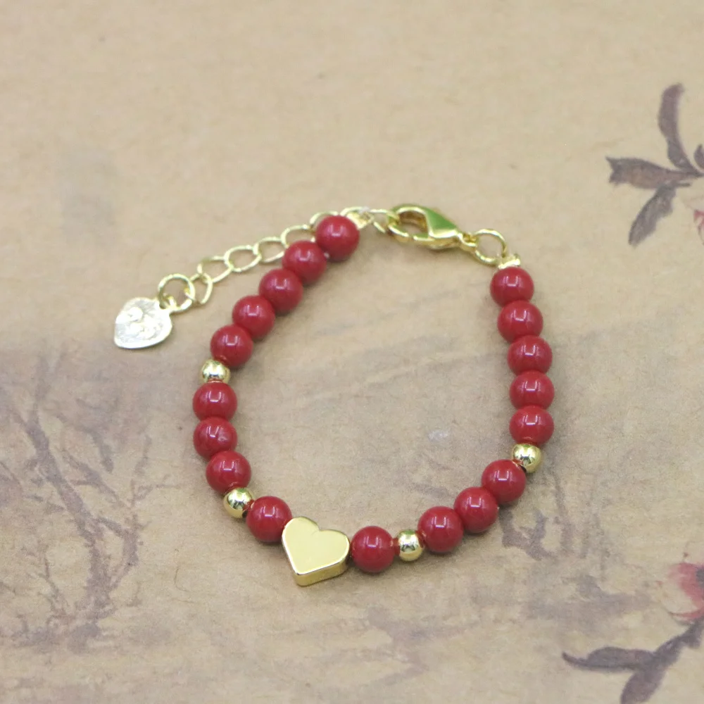 Natural Stone Bead Bracelet for Girls - High Quality Lobster Clasp Jewelry Gift