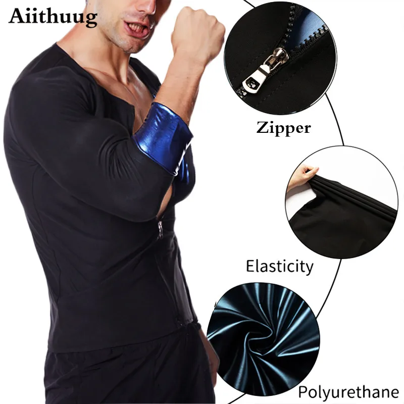 Uomo Donna Sauna Trappola Di Calore T Shirt Allenamento Vita - Foto 7