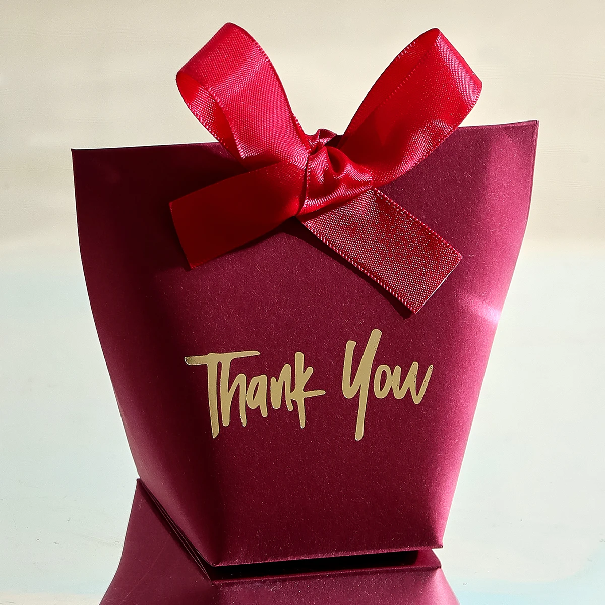 10er-Pack Dankeschön-Geschenkbox Mini-Leckereienbox für Süßigkeiten, Pralinen und Kleine Geschenke, Elegantes Goldfolien-Design mit "Danke", Perfekt – Detail 7