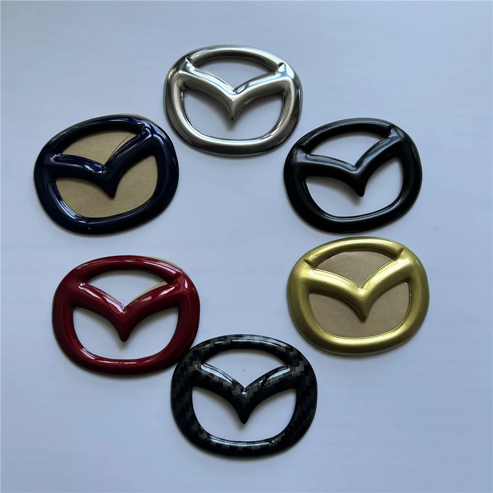 Autoadesivo Del Volante Dell'Automobile Per Mazda 3 Axela 6 Atenza Cx-5 2 Demio Cx-3 Cx-30 Mx5 Cx30 Emblema Decalcomania
