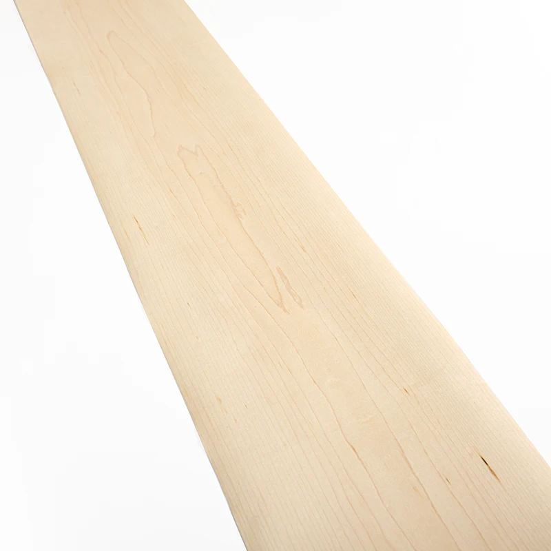 Natural Maple Wood Veneer Sheet 20*250cm for Furniture Tabletops Stereo Speakers Guitar Restoration