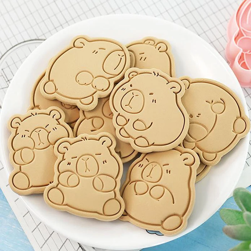 Cartoon Capybara Shaped Cookie Cutter Kit Animal Fondant Biscuit Mold Cake Decoration Tools Baking Accessories Kitchen Gadget cookie cutter baking mold cookie mould baking decorating tools