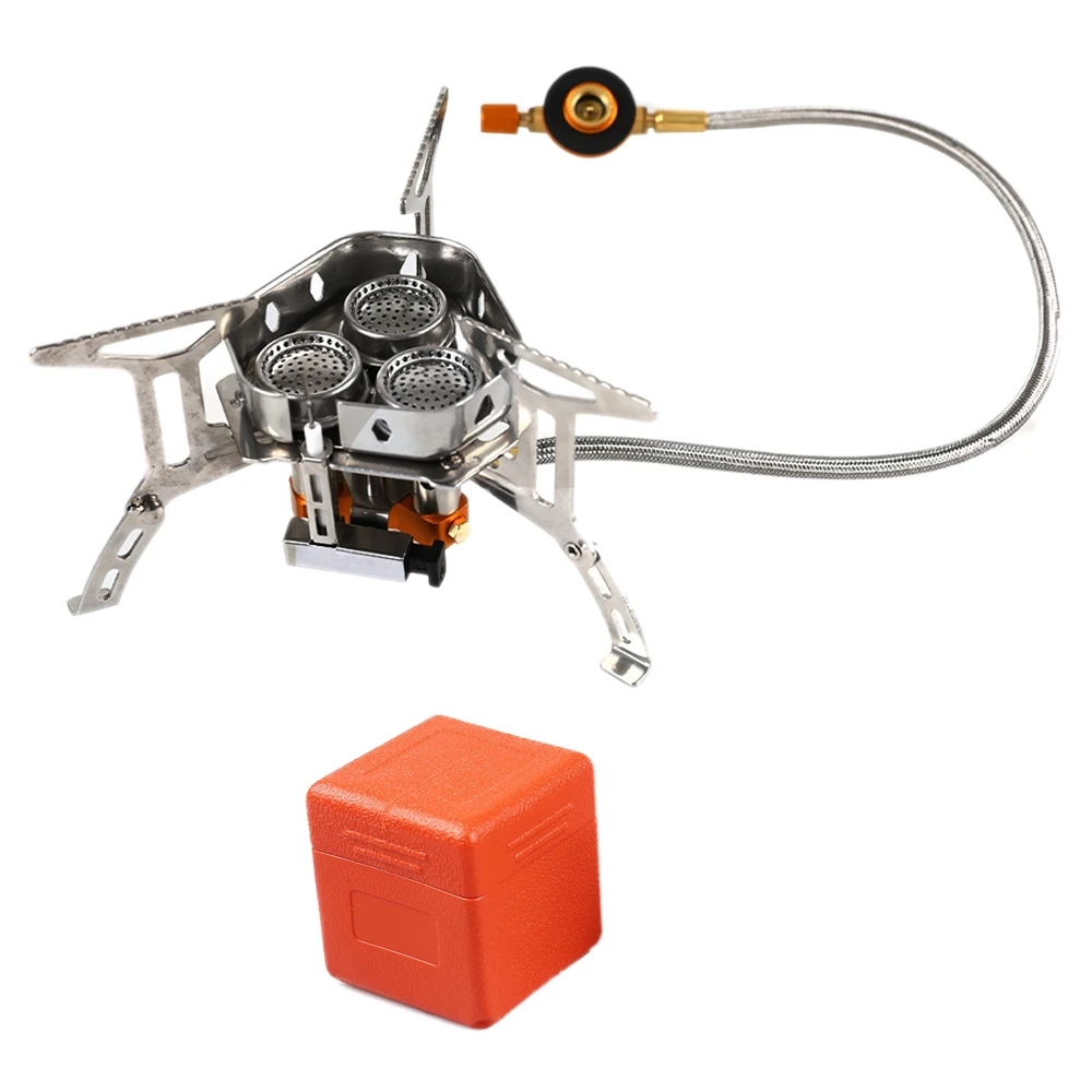 3500w/6800w Camping Tourist Burner Big Power Gas Stove Cookware