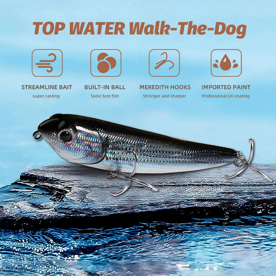 Leurre Topwater Blowup Bass - Walking The Dog - Pêche Black-bass - #7
