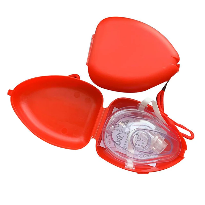 

High Quality Professional First Aid CPR Breathing Mask Protect Rescuers Artificial Respiration Reuseable With One-way Valve Tool