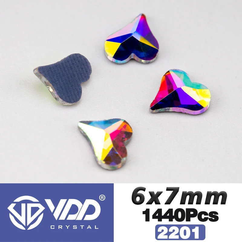 VDD Großhandel 1440 Stück Rechteckige Glasrhinestones Kristall AB Flatback Hotfix Strass Form 3D Steine für Nagelkunst DIY Dekorationen – Detail 13