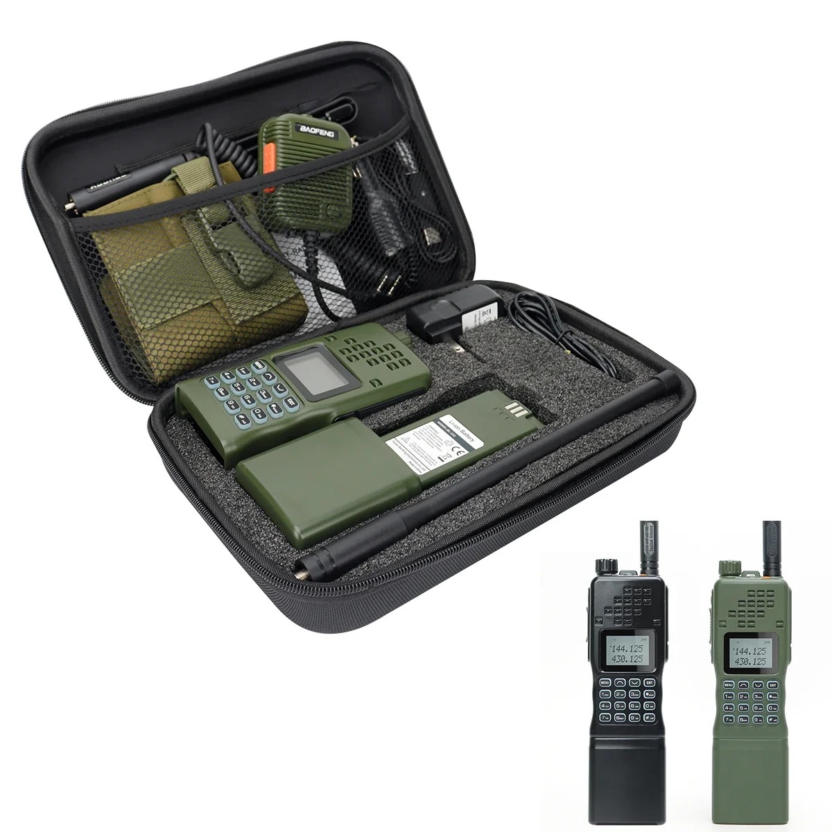 Baofeng – walkie-talkie AN/AR-152, 15W, CB puissant, Radio bidirectionnelle, batterie 12000mAh, Radio tactique longue portée, émetteur-récepteur double bande, PRC-152