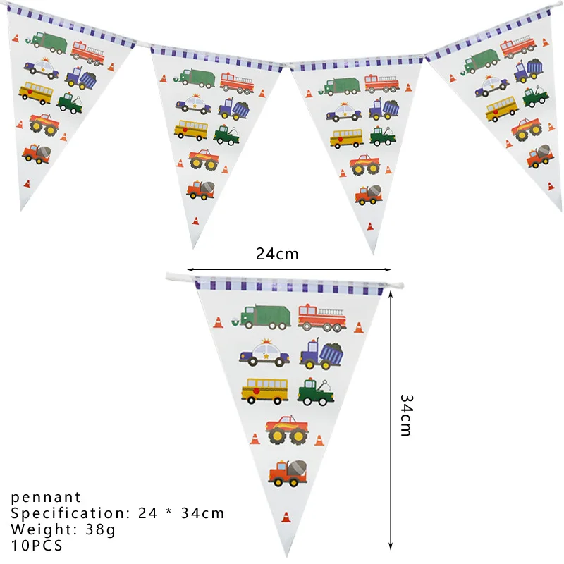 Bauthema Alles Gute zum Geburtstag Dekoration Papierservietten Tellerbecher Konstruktion Geburtsballons Partys Geburtstagszubehör Jungen – Detail 34