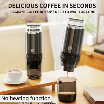 TINSOL Portable Coffee Maker Electric Capsule Grind Coffee Brewer is suitable for ground coffee and KCUP Capsule coffee capsules 1