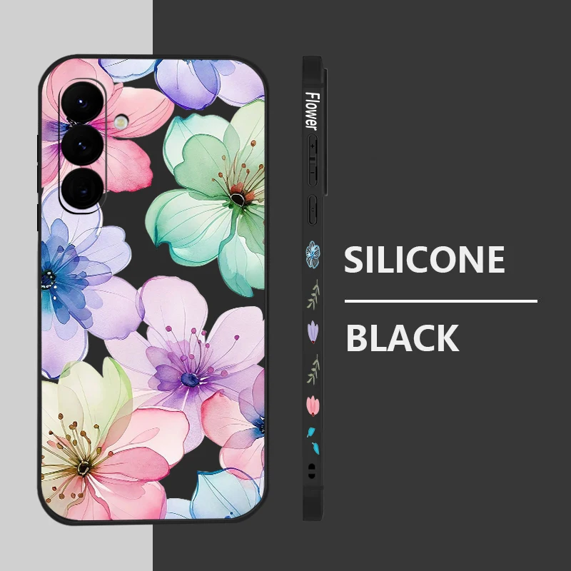 Vintage Floral Design Soft Phone Case Cover