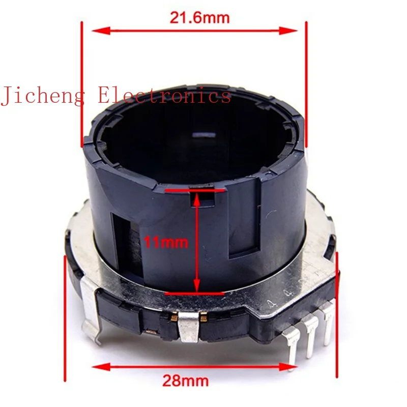 

10PCS Car Audio DVD Volume EC28 Hollow Encoder 30-bit 15-pulse Coding Switch