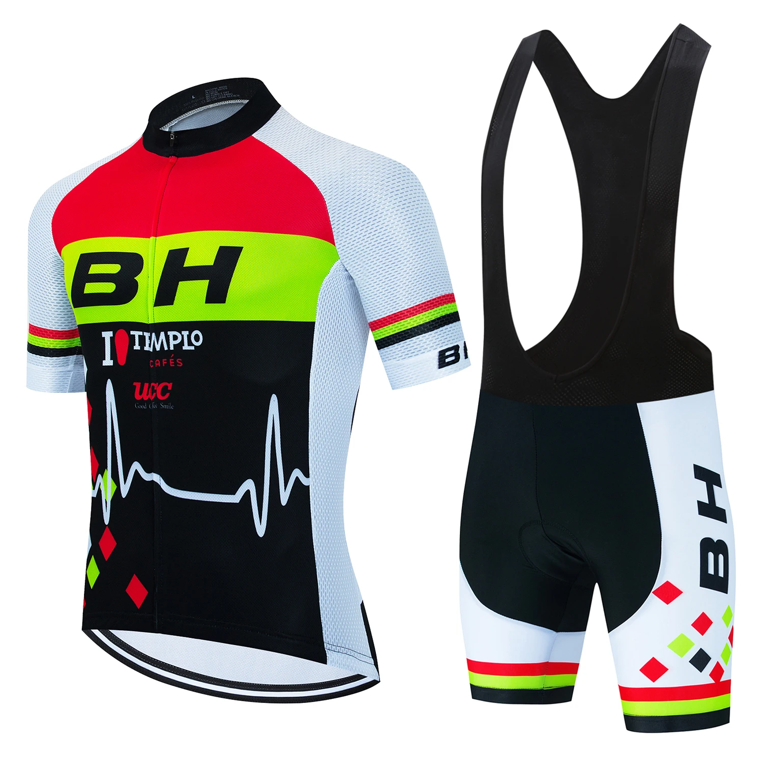 New BH Team Bicycle Clothing Men's Summer Road Bike Wear Racing Clothes Quick Dry Cycling Jersey Set Ropa Ciclismo Maillot