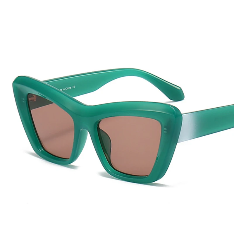 

Modern Gradient Cat Eye Women's Sunglasses 2023 Fashion Futuristic Luxury Brand Cateye Lady Sunglasses Shades Eyewear Oculos