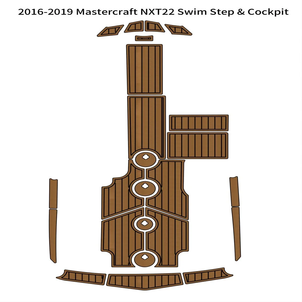 

Quality 2016-2019 MasterCraft NXT22 Swim Platform Cockpit Pad Boat EVA Foam Teak Floor
