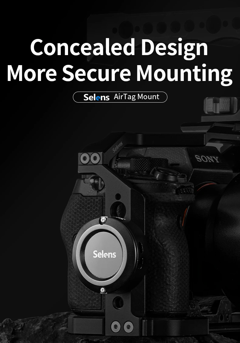 Aluminum Alloy mini Fixed Base with 1/4" Dual Screw Mounting Compatible for App