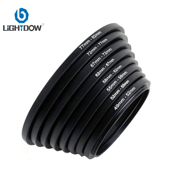 Description Picture 3 of itemLightdow Camera Lens Filter Adapter Ring Step Up Ring Metal 49 mm 55 58 62 67 72 77 82 mm for UV ND CPL Lens Hood etc