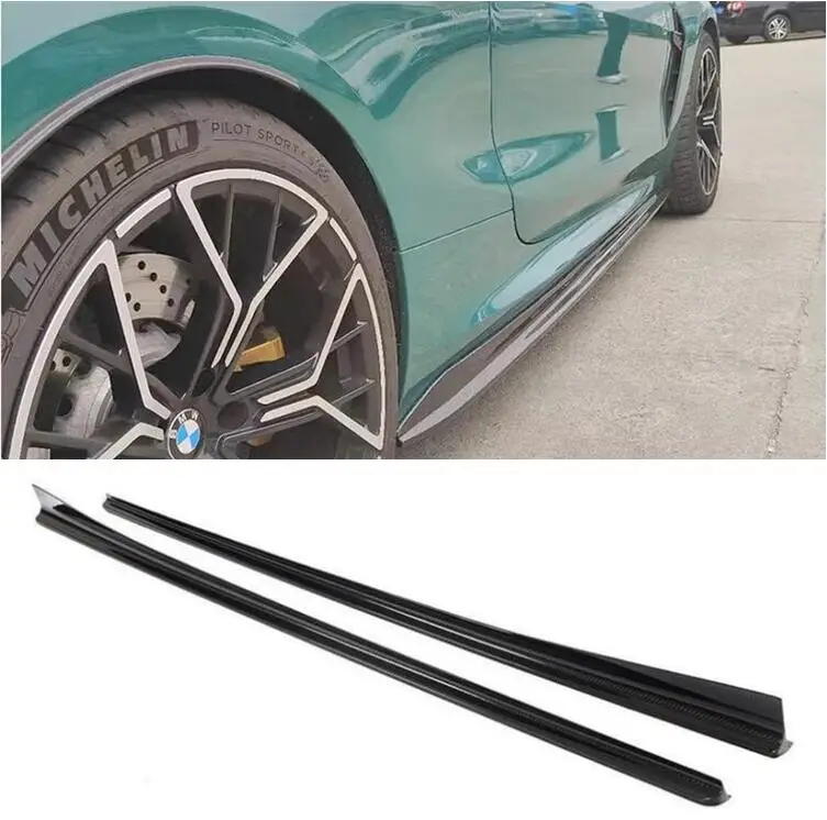 

Real Carbon Fiber Side Extension Body Skirts Kit Lip Cover For BMW M8 F91 F92 F93 2/4 DOOR 2019-2023