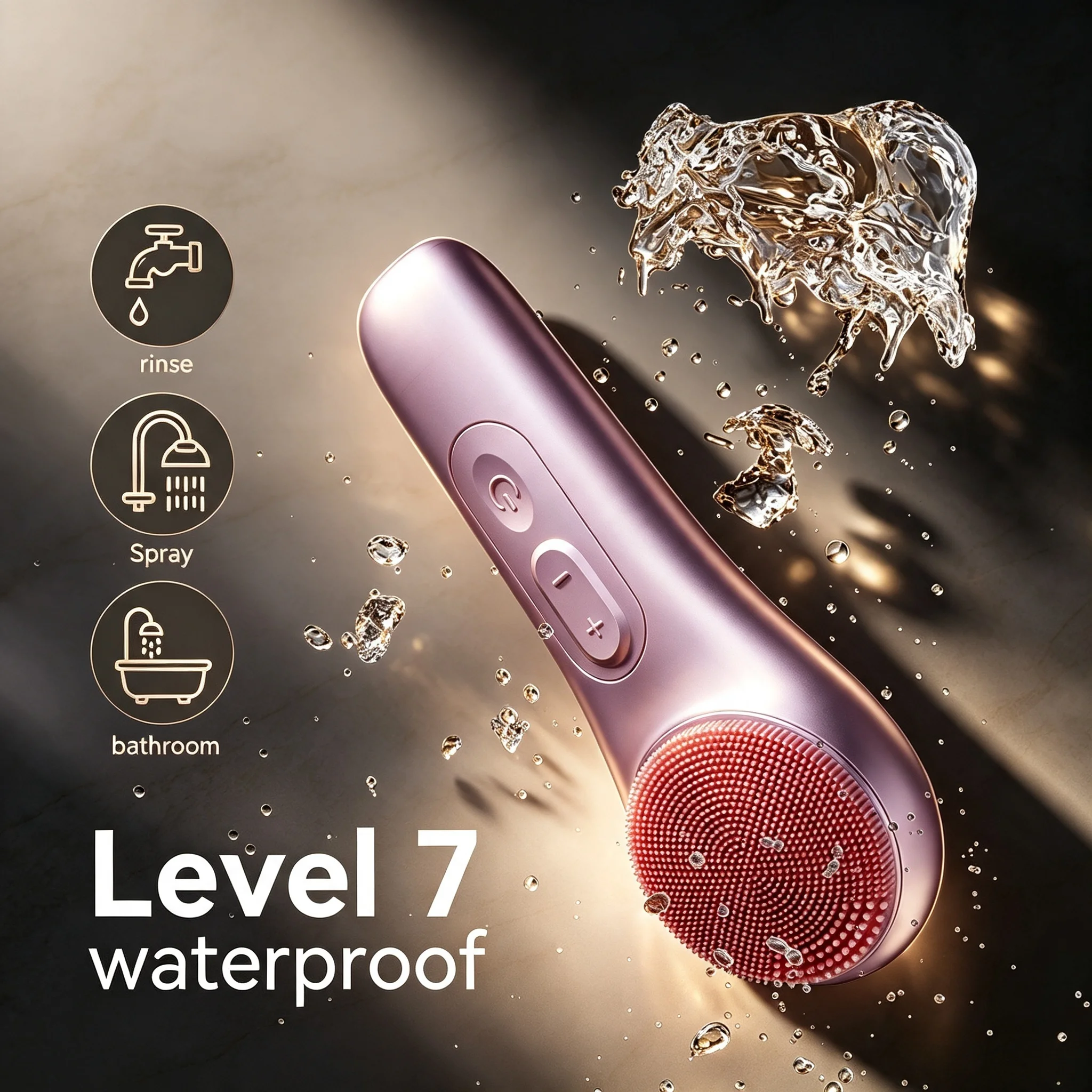 Advanced Electric Silicone Facial Cleansing Brush with Waterproof Design - Deep Cleansing Face Scrubber
