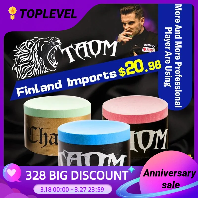 Taom Chalk V10 Pyro Chalk Soft Blue Billiard Pool Chalk 2.0 Pyramid Pink Green Snooker Professional Round Cue Chalk Billiards konllen billiard pool cue chalks grip power adhesion solidity chalk snooker chalk carom chalk nano technology material chalk