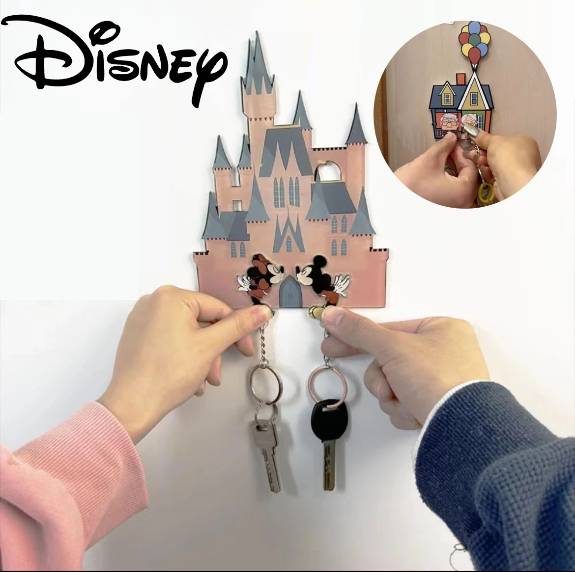 

Disney брелок Микки Маус держатель мультфильм акриловый магнит для холодильника анти-потеря вешалка для входной двери декоративный брелок