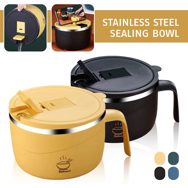 

1200ML Multilayer Food Thermal Jar Soup Gruel 304 Stainless Steel Vacuum Lunch Box Office Insulated Thermos Containers Bento Box