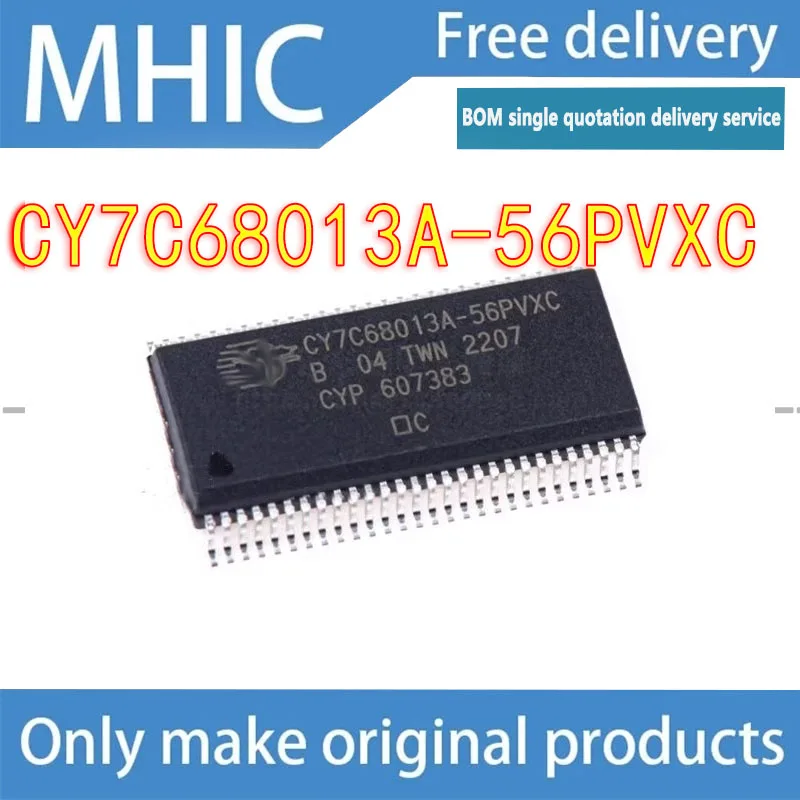 

5PCS/LOT free delivery CY7C68013A CY7C68013A-56PVXC SSOP56 chip microcontroller original