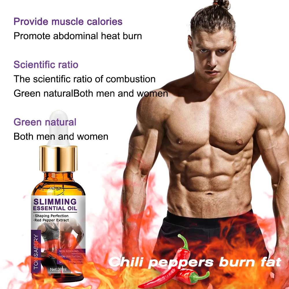 30ml Body Slimming Oil Anti Cellulite Remover Belly Slim Tummy Fat Burner Weight Loss Massage Essential Oil Beauty Health