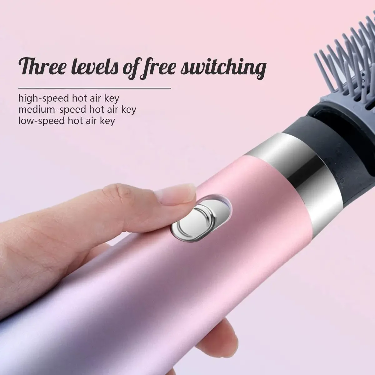 Portable Hair Straightener Curler Comb Roller Electric Ion Blow Dryer Brush Hot Air Styler Volumizer 3