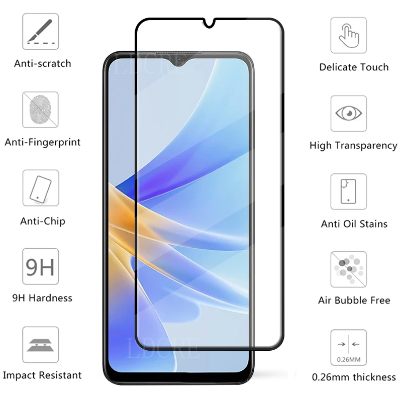 6-in-1 Tempered Glass Screen and Lens Protector with Full HD Coverage