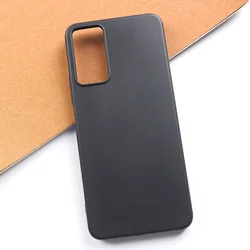 Durable Clear Black Silicone Back Cover - Soft TPU Protective Phone Case for TCL 40 SE (Black)