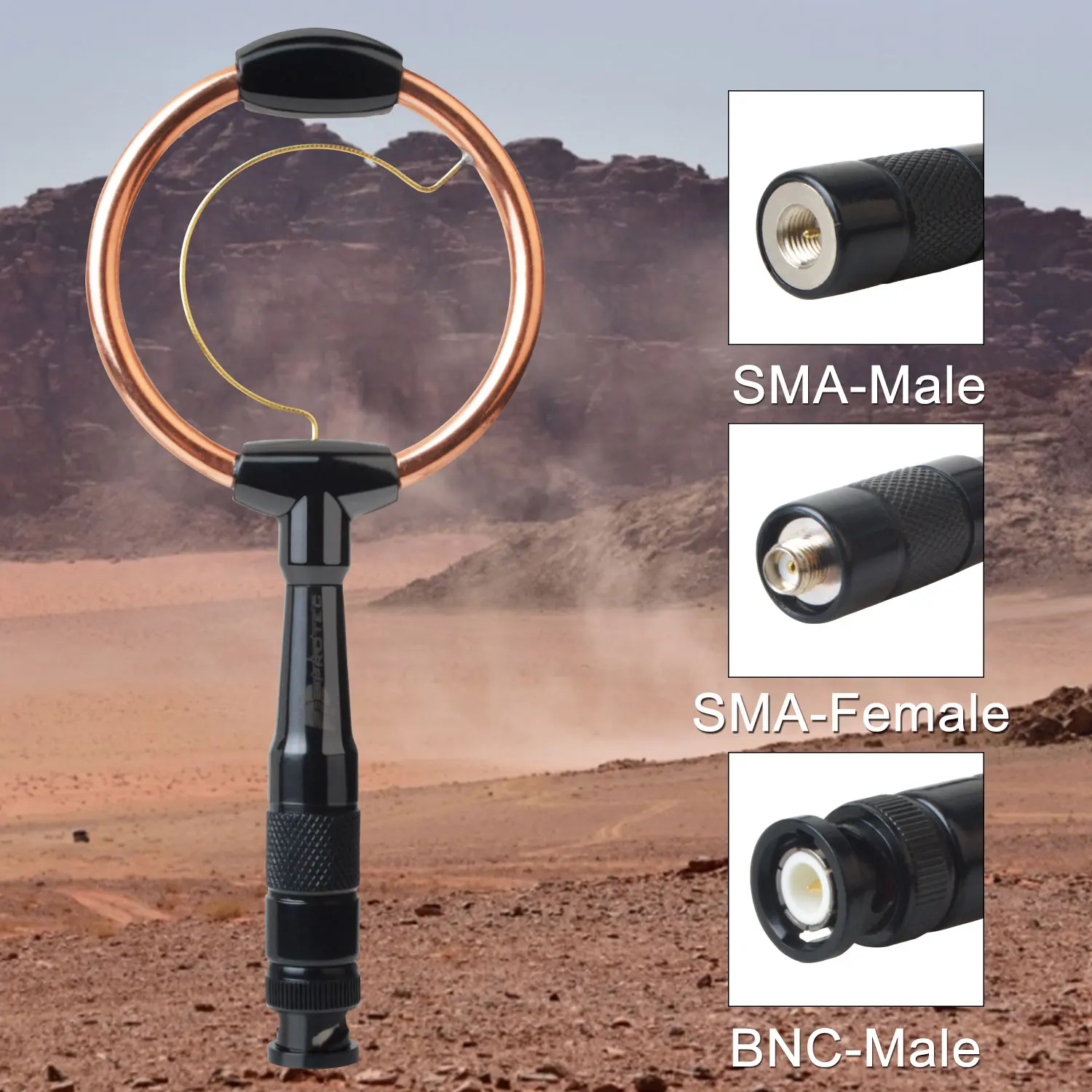 Round Brass Dual Band Antenna UHF VHF 144/430MHz  SMA-Female SMA-Male BNC-Male   for most walkie talkie two way radio rh 660s telescopic sma male 144 430mhz dual band antenna rh660s for vx 3r vx 5r vx 6r vx 7r vx 8r walkie talkie ham radio