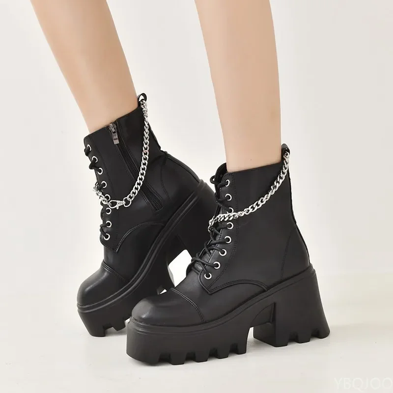 TOKYO BLACK PLATFORM SHORT BOOTS Sサイズ YELLO / TOKYO BLACK PLATFORM SHORT BOOTS