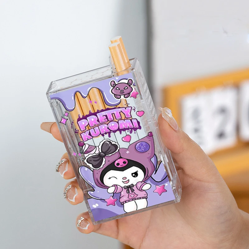 

Популярная прозрачная мультяшная сигарета, модель 8 мм, пластмассовая, 20 шт., большая емкость, влагостойкая сигаретная коробка, аксессуары для курения