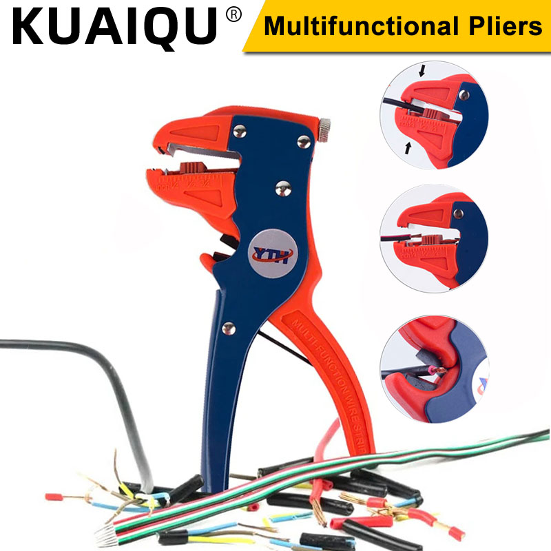 KUAIQU YTH-78-318 Mini Wire Stripper Multi-tool Stripping Pliers Cutting Cable Hand Removing Insulation Stripping Electrician