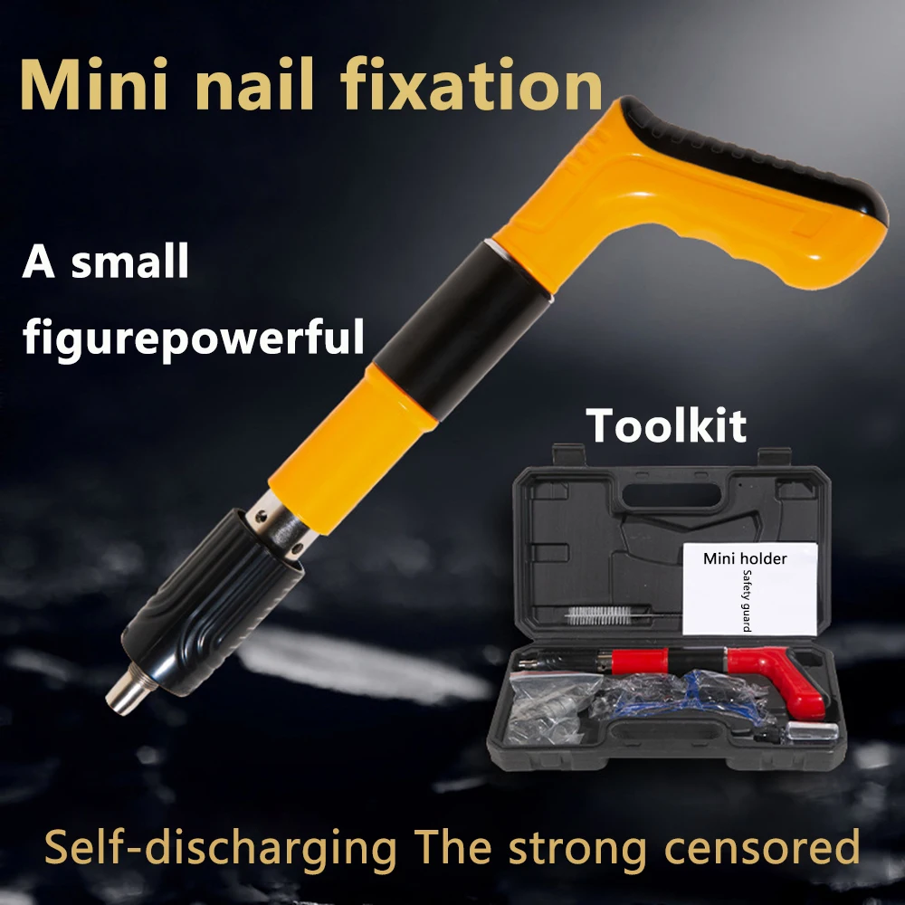 2023 Handheld Powerful Concrete Nail Gun，Dedicated Mini Cannon Nailer，Wall Concrete Nail Gun，Flooring Roofing Framing Palm Gun 6