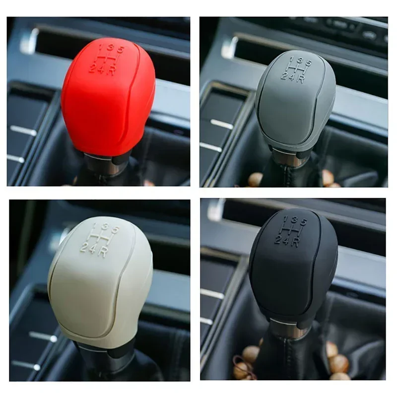 Silicone Anti-Slip Gear Shift Knob Cover for Car Interior Protection