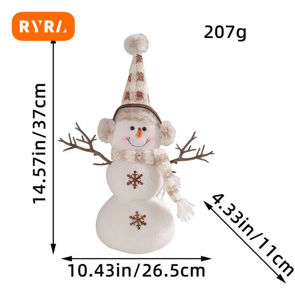 

Desktop Decoration Lovely Festive Atmosphere Interesting Unique Design High Quality Materials Christmas Gift Snowman Doll