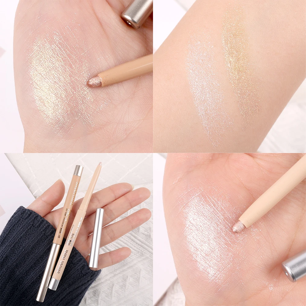 Shiny Chameleon Eyeliner Pencil Green Gold Purple Glitter Eye Shadow Lying Silkworm Pen Waterproof Beauty Cosmetics Women Makeup eyeliner pencil,eyeshadow pen,eyeshadow eyeliner