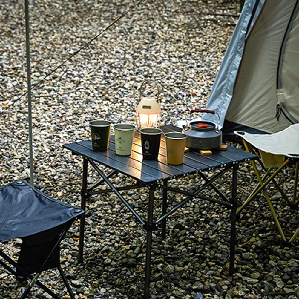 Stainless Steel Outdoor Camping Cups with Storage Bag