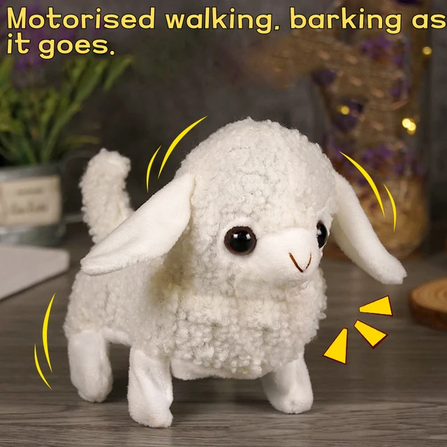 Cute Sheep Electronic Interactive Plush Toys Kawaii Panda Walking Simulation Realistic Stuffed Animals Peluche Dolls Gifts Kids 4