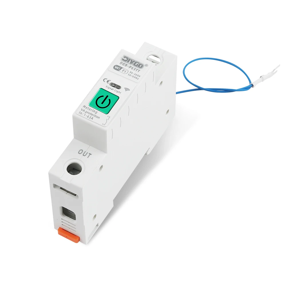WiFi Smart Switch 63A with Energy Meter & Safety Protection