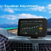 Podofo Écran intelligent 4,7'' pour voiture avec égaliseur, FM, GPS, lecteur multimédia, Carplay, Android Auto, Bluetooth, transmission FM, Airplay, Android Cast, AUX 5