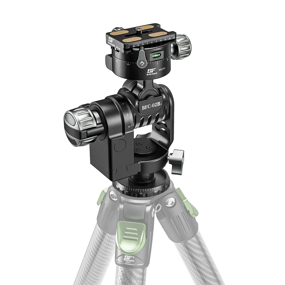 BAFANG Tripod Ball Head Panoramic CNC Metal Camera Tripod Geared Head For Monopod DSLR Camcorder