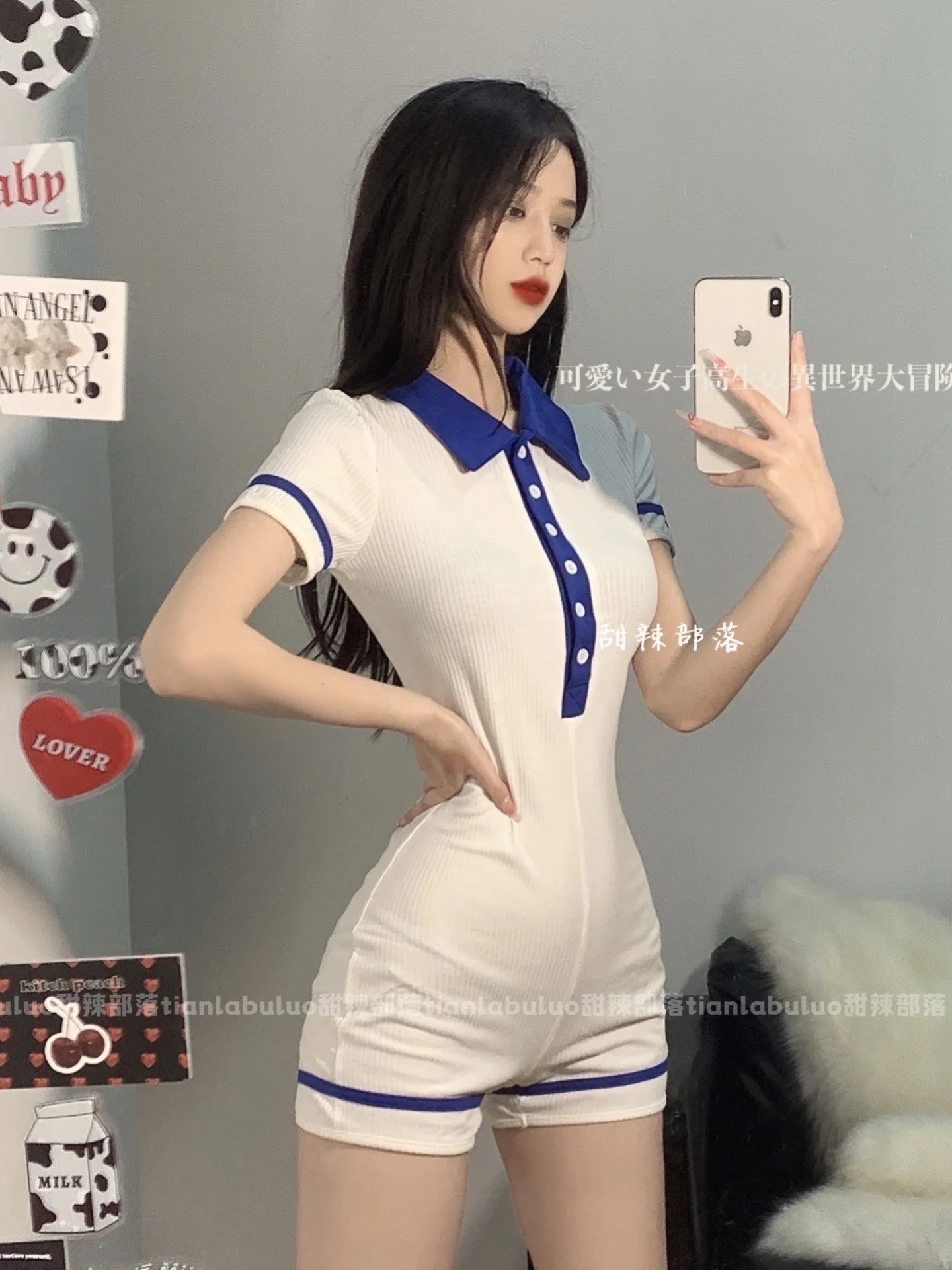 

Sweet Summer Sweet Slim Playsuits Casual Knitting High Waist Rompers Playsuits 2023 Korean Hot Sexy Bodysuit Tops C818